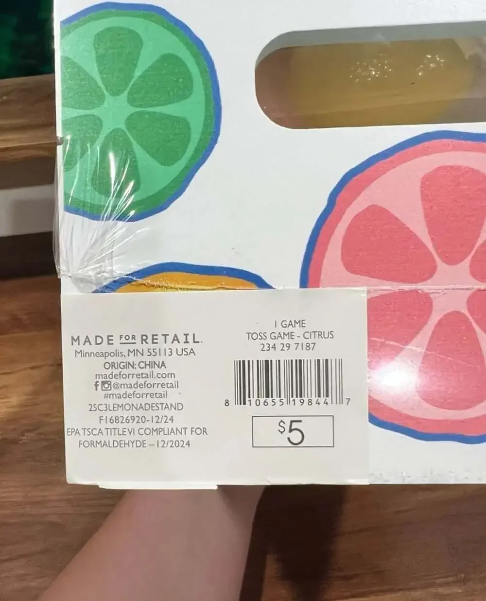 Made For Retail Citrus Toss Game
